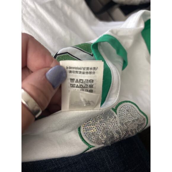 Victoria's Secret Kiss Me I'm Irish-ish St. Patricks Day Shamrock Sparkly Rare - Picture 6 of 10